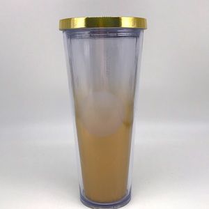 Starbucks Venti Tumbler Gold 2014 24 OZ